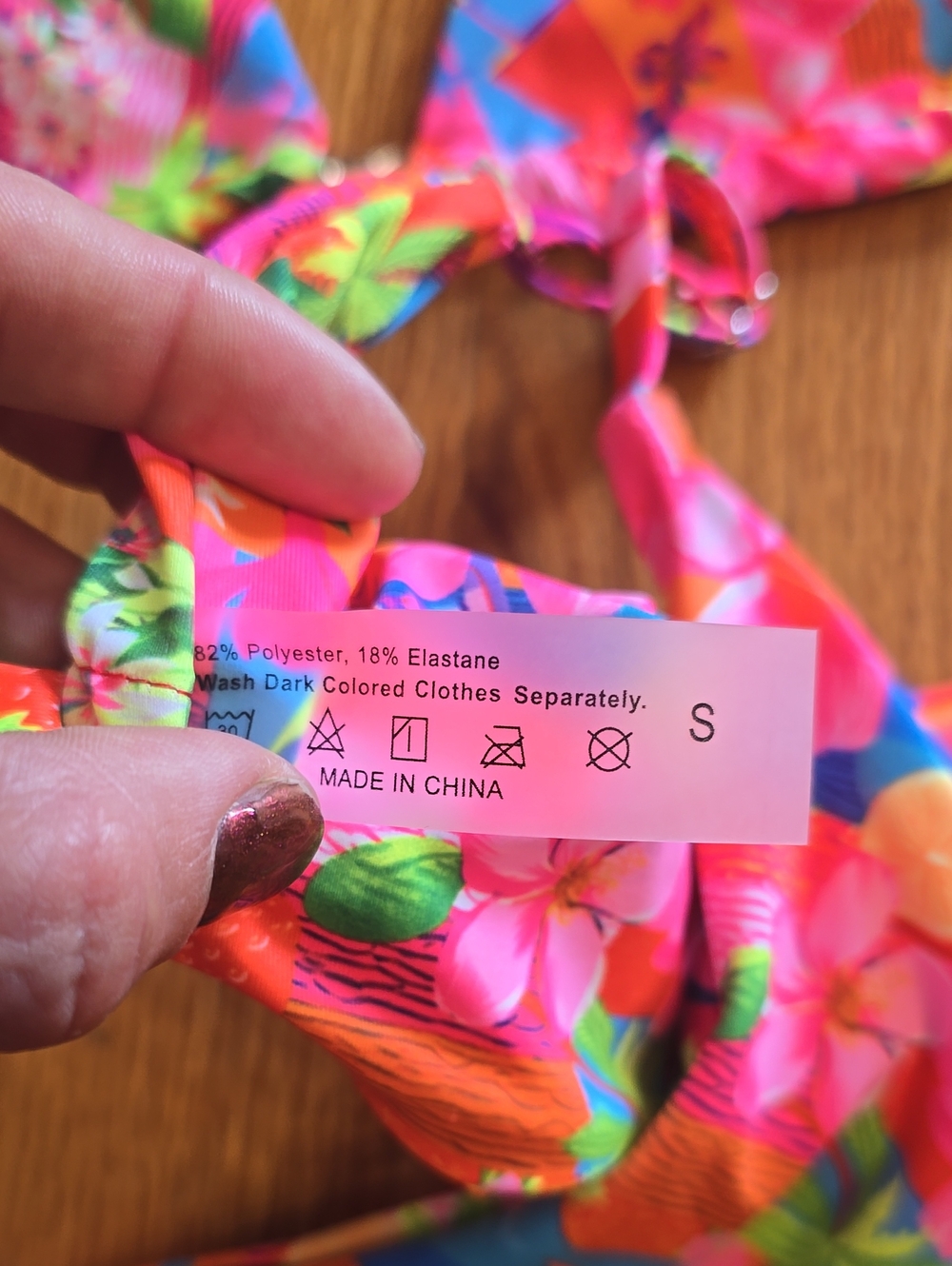 SHEIN Multicolor Tropical Floral String Bikini - Picture 2 of 6